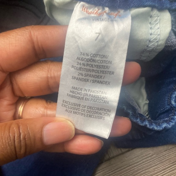 Weatherproof vintage Reversible Straight Jeans Kids Size 7 - Picture 5 of 5